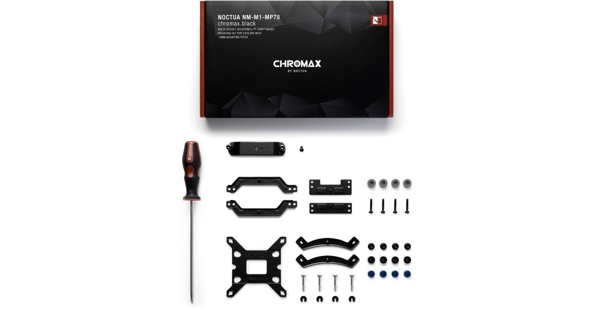 Noctua NM-M1-MP78 chromax.black, Befestigung/Montage(schwarz)