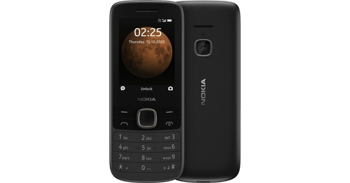 Nokia 225 4G, Handy(Black, Dual SIM)