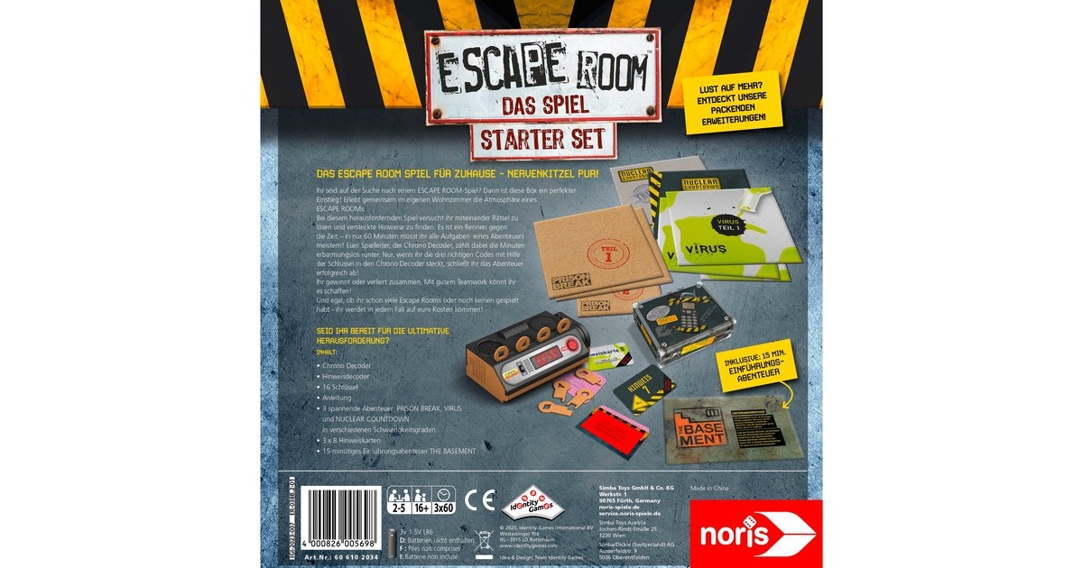 Noris Escape Room Das Spiel, Partyspiel
