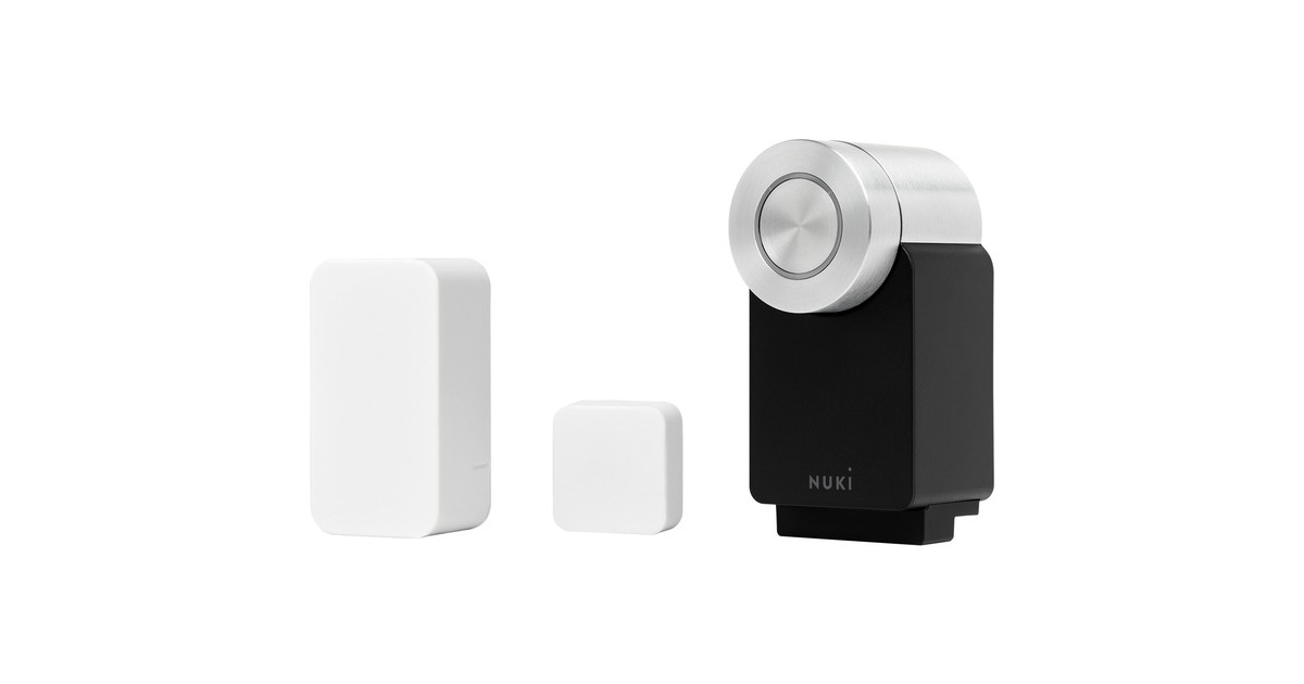 Nuki Bundle Smart Lock 3 Pro + Door Sensor, Set(schwarz)