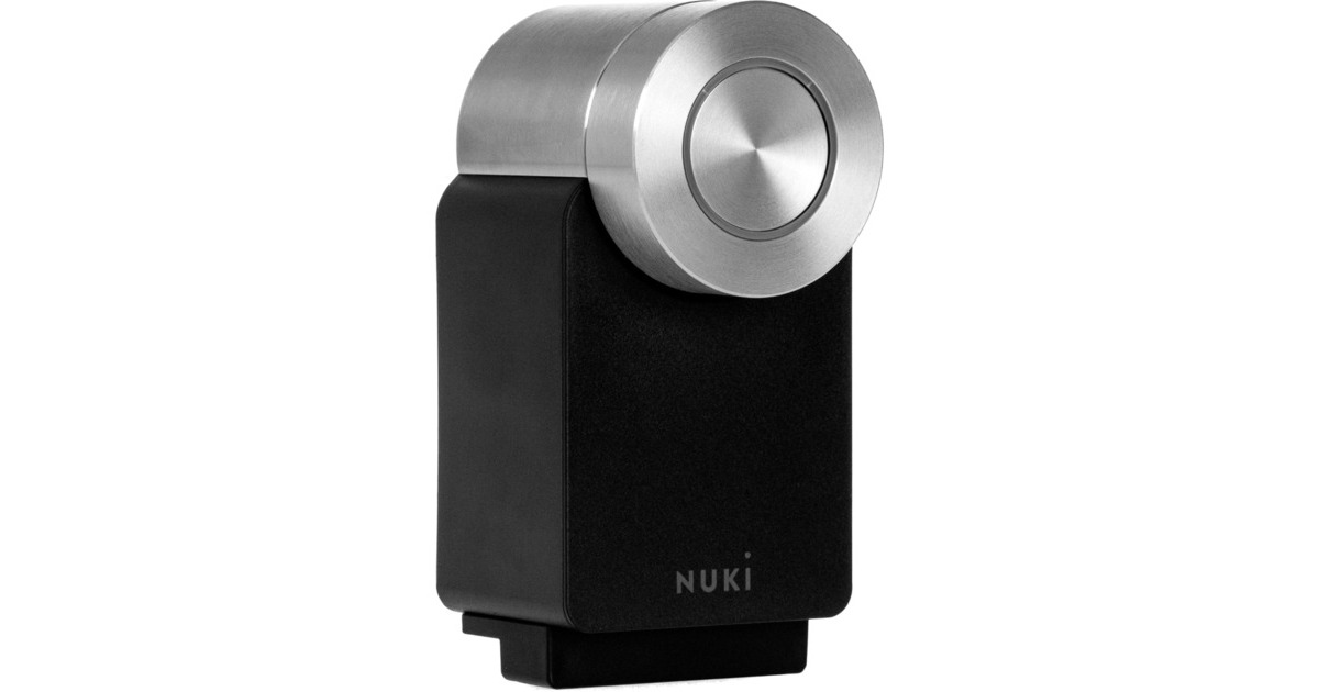 Nuki Smart Lock Pro, elektronisches Türschloss(schwarz, 4. Genertation)