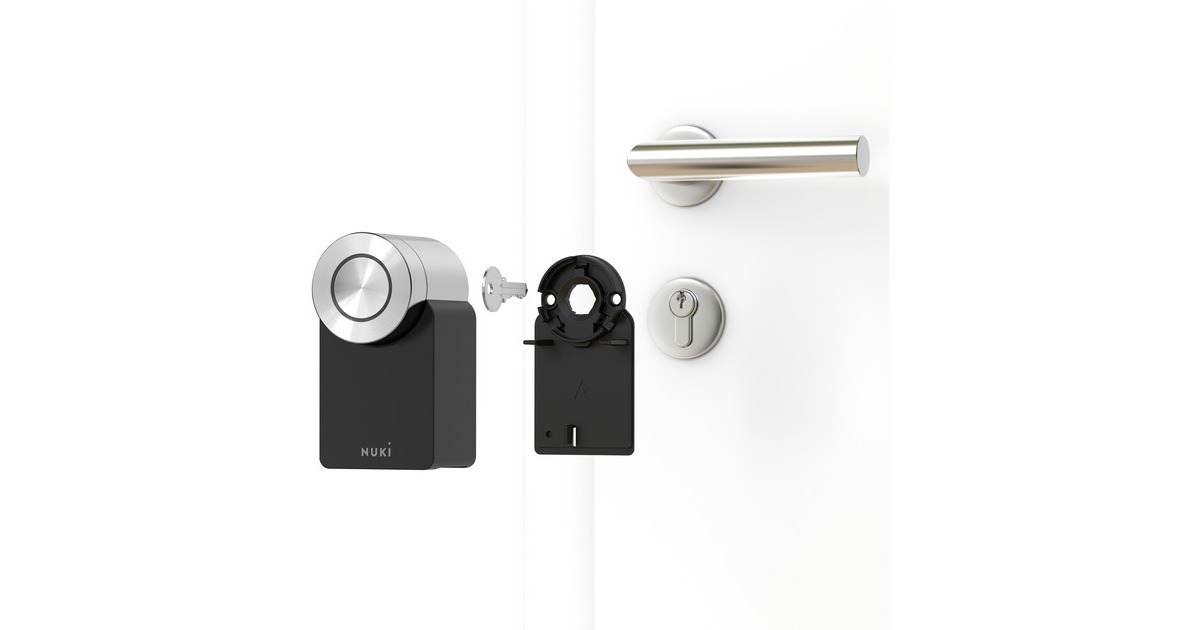 Nuki Smart Lock Pro, elektronisches Türschloss(schwarz, 4. Genertation)