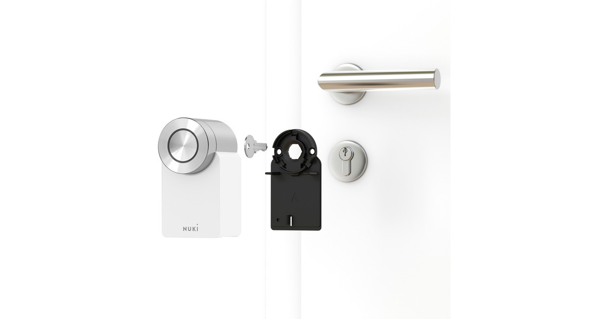 Nuki Smart Lock Pro, elektronisches Türschloss(weiß, 4. Genertation)