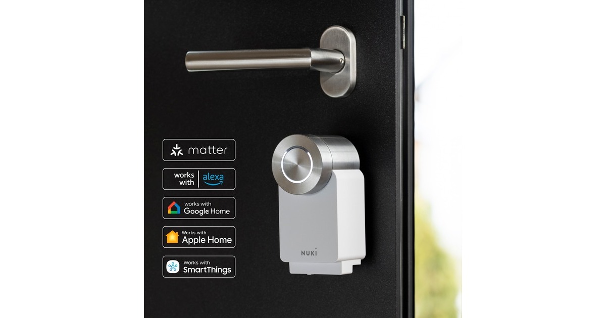 Nuki Smart Lock Pro, elektronisches Türschloss(weiß, 4. Genertation)