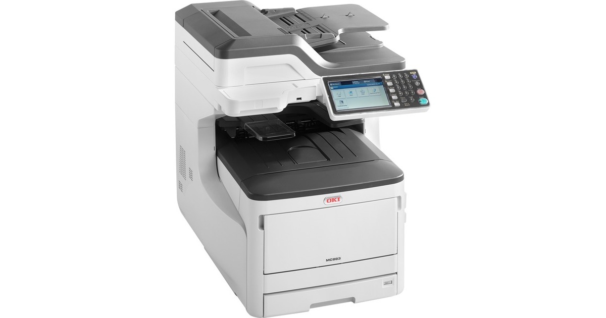 OKI MC883dn, Multifunktionsdrucker(grau/anthrazit, USB, LAN, Scan, Kopie, Fax) OKI MC883dn, Multifunktionsdrucker(grau/anthrazit, USB, LAN, Scan, Kopie, Fax)
