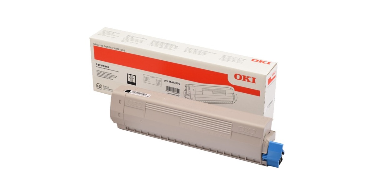 OKI Toner schwarz 46443104