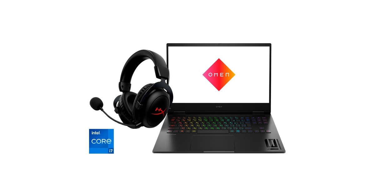 OMEN 16-wf0078ng, Gaming-Notebook(schwarz, Windows 11 Home 64-Bit, 40.9 cm (16.1 Zoll) & 240 Hz Display, 2 TB SSD)