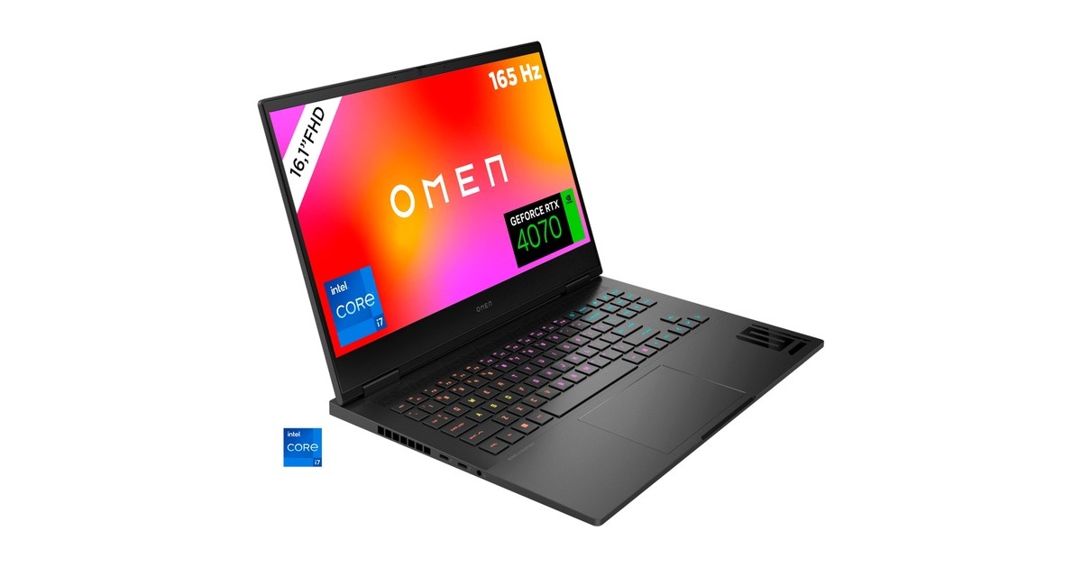OMEN 16-wf1075ng, Gaming-Notebook(schwarz, Windows 11 Home 64-Bit, 40.9 cm (16.1 Zoll) & 165 Hz Display, 512 GB SSD) OMEN 16-wf1075ng, Gaming-Notebook(schwarz, Windows 11 Home 64-Bit, 40.9 cm (16.1 Zoll) & 165 Hz Display, 512 GB SSD)