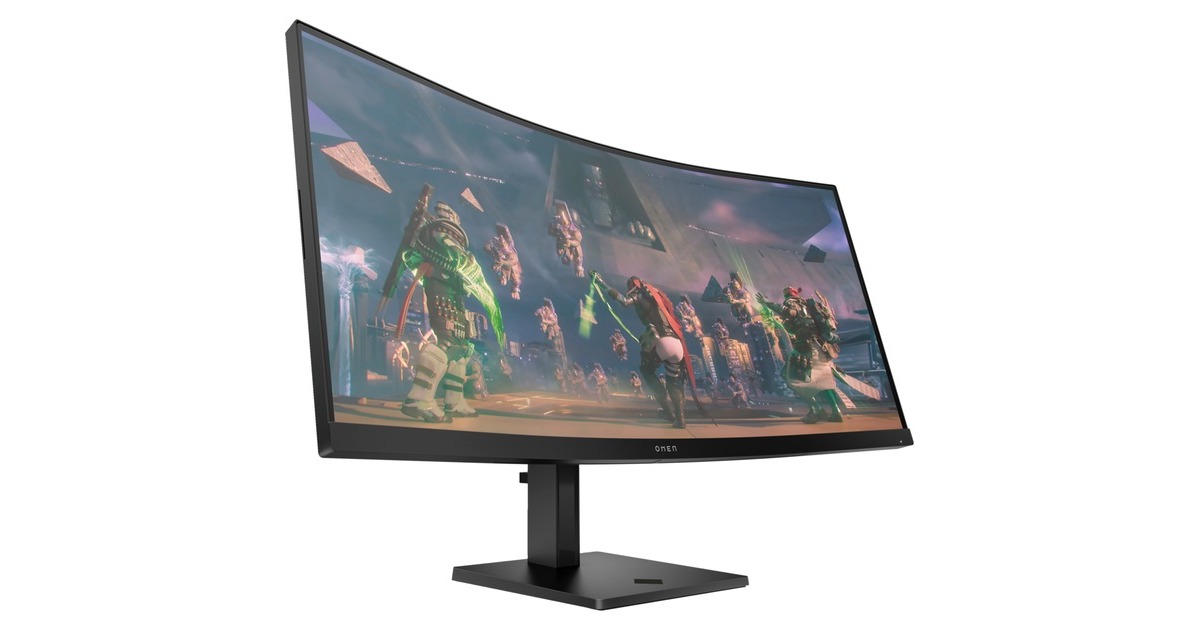 OMEN 34c , Gaming-Monitor(86.4 cm (34 Zoll), schwarz, WQHD, VA, AMD Freesync Premium, DisplayPort, HDMI, 165Hz Panel)