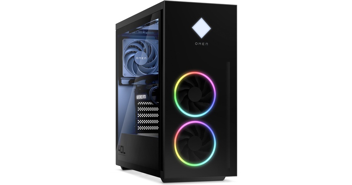OMEN 40L Desktop GT21-0203ng, Gaming-PC(schwarz, ohne Betriebssystem)