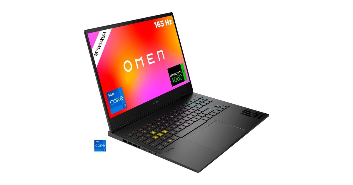 OMEN Transcend 16-u1073ng, Gaming-Notebook(schwarz, Windows 11 Home64-Bit, 40.6 cm (16 Zoll) & 165 Hz Display, 1 TB SSD)