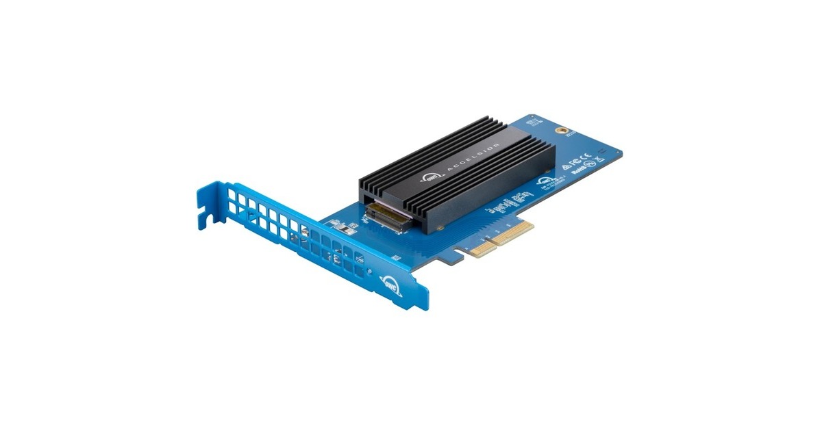 OWC Accelsior 1M2 240 GB, SSD(blau/schwarz, PCIe 4.0 x4, NVMe 1.3, AIC)