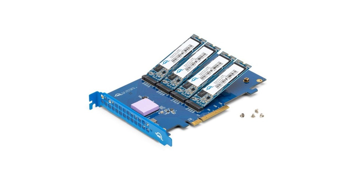 OWC Accelsior 4M2 16 TB, SSD(PCIe 3.1 x4, NVMe 1.3, AIC)