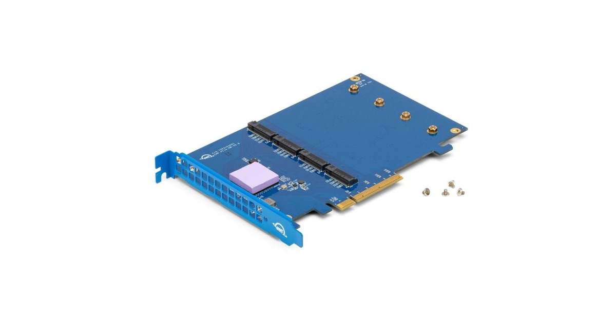 OWC Accelsior 4M2 16 TB, SSD(PCIe 3.1 x4, NVMe 1.3, AIC)