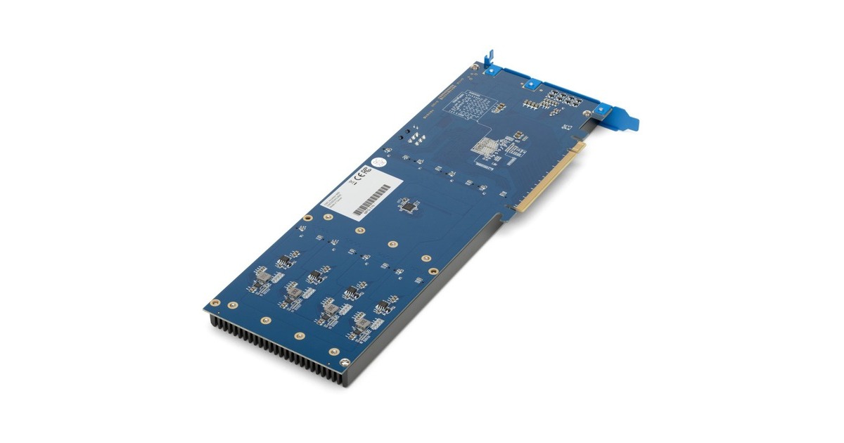 OWC Accelsior 8M2 16 TB, SSD(schwarz/blau, PCIe 4.0 x16, NVMe 1.3, AIC)