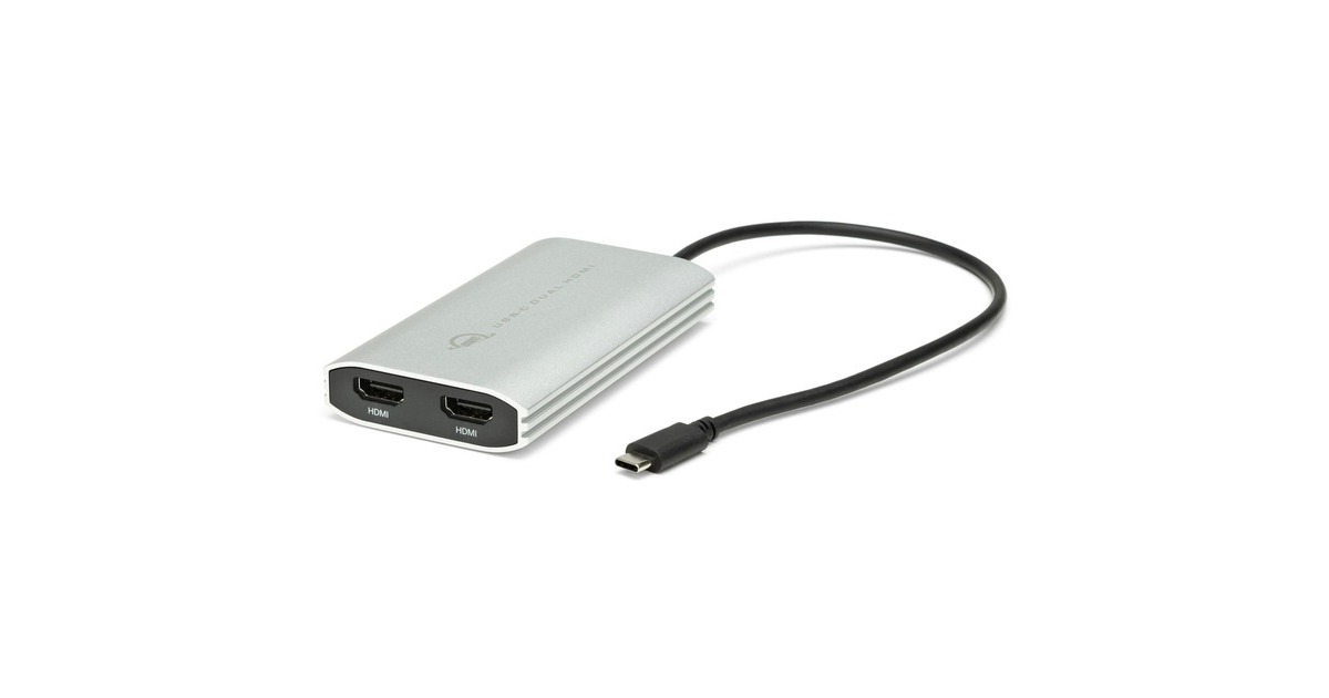 Dual HDMI 4K(silber/schwarz, 26cm, mit DisplayLink)