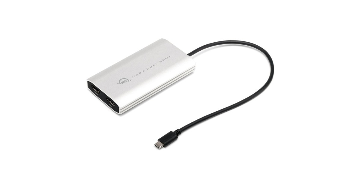 Dual HDMI 4K(silber/schwarz, 26cm, mit DisplayLink)