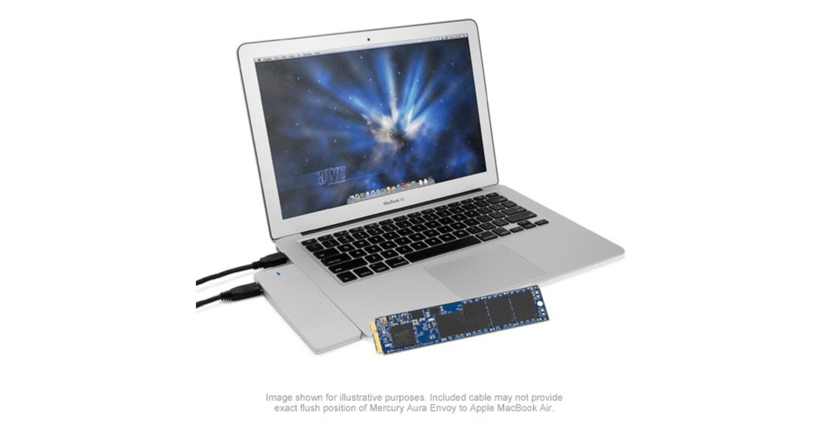 OWC Aura Pro 6G 500 GB, SSD(SATA 6 Gb/s, Custom Blade, inkl. Upgrade-Kit)