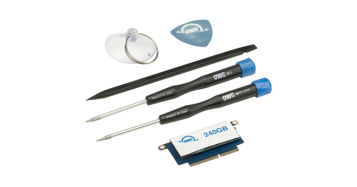 OWC Aura Pro NT 240 GB Upgrade Kit, SSD(PCIe 3.1 x4, NVMe 1.3, Custom Blade)