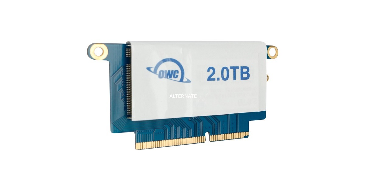 OWC Aura Pro NT 2 TB Upgrade Kit, SSD(PCIe 3.1 x4, NVMe 1.3, Custom Blade, Outlet)