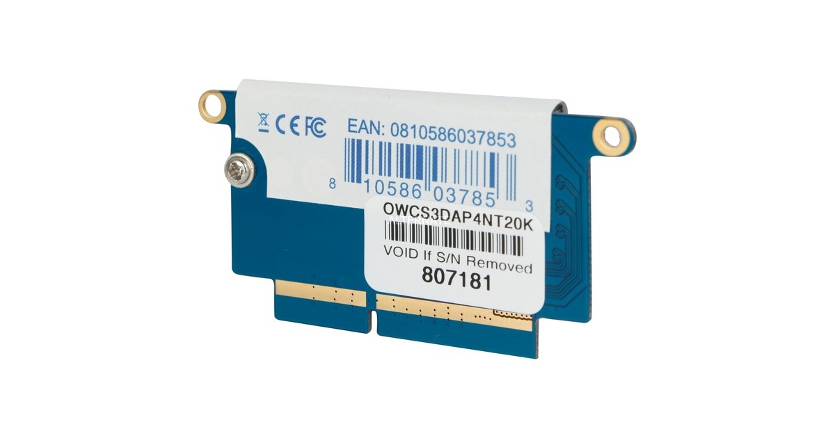 OWC Aura Pro NT 2 TB Upgrade Kit, SSD(PCIe 3.1 x4, NVMe 1.3, Custom Blade, Outlet)