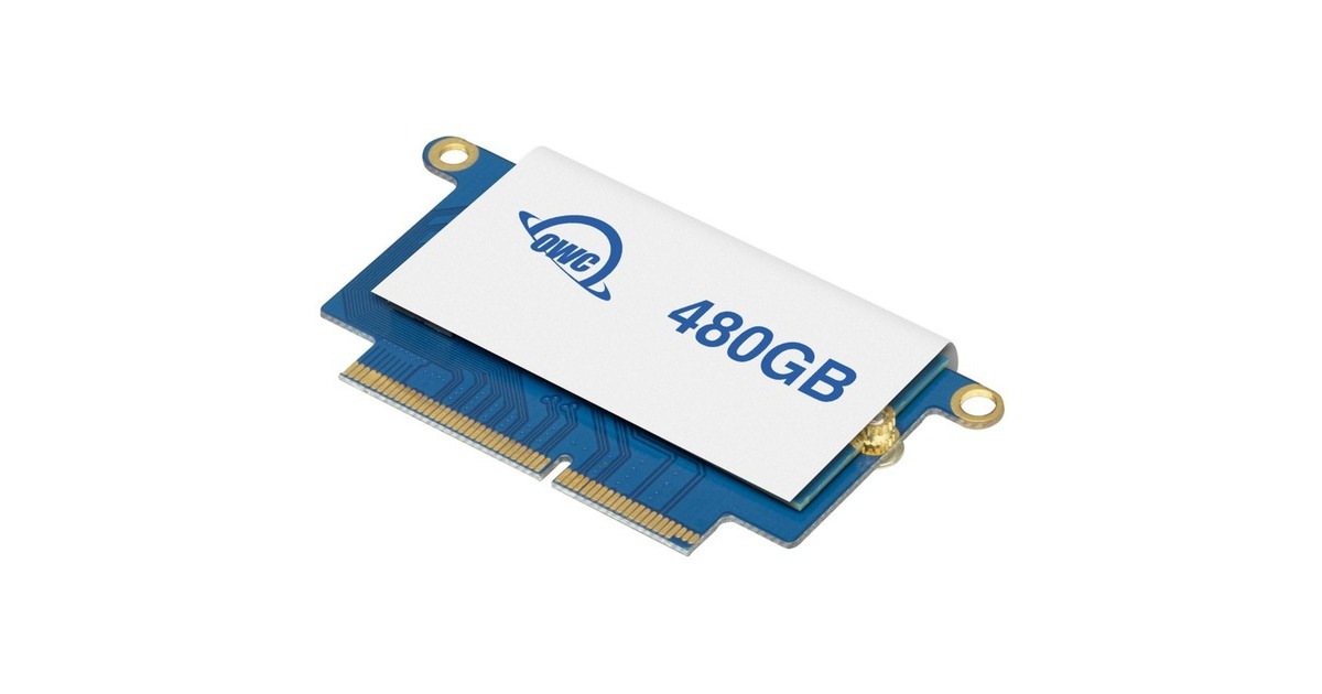 OWC Aura Pro NT 480 GB Upgrade Kit, SSD(PCIe 3.1 x4, NVMe 1.3, Custom Blade)