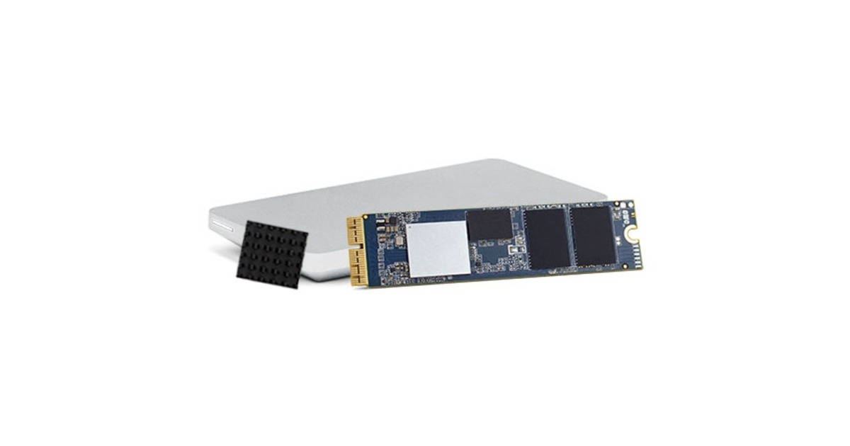OWC Aura Pro X2 480 GB, SSD(PCIe 3.1 x4, NVMe 1.3, Custom Blade, inkl. Upgrade-Kit)