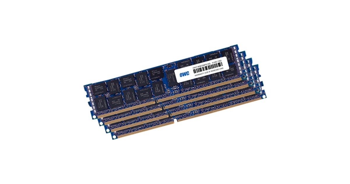 OWC DIMM 128 GB DDR3-1333 (4x 32 GB) ECC QR Quad-Kit, für MAC , Arbeitsspeicher(OWC1333D3Z3M128) OWC DIMM 128 GB DDR3-1333 (4x 32 GB) ECC QR Quad-Kit, für MAC , Arbeitsspeicher(OWC1333D3Z3M128)