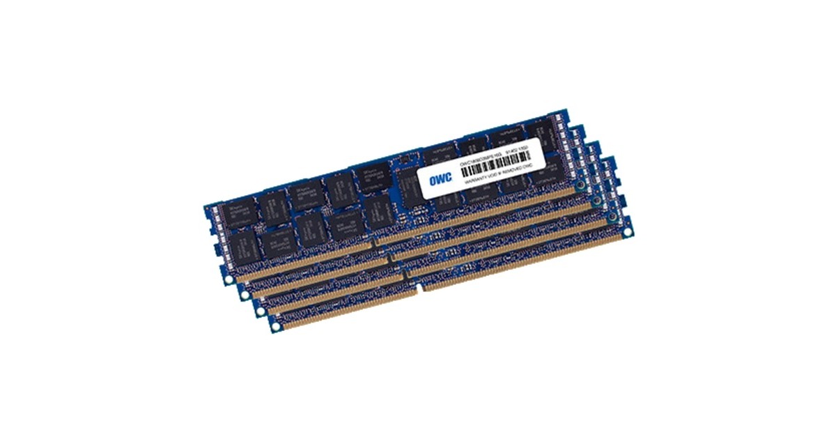 OWC DIMM 64 GB DDR3-1866 (4x 16 GB) Quad-Kit, für MAC , Arbeitsspeicher(OWC1866D3R9M64) OWC DIMM 64 GB DDR3-1866 (4x 16 GB) Quad-Kit, für MAC , Arbeitsspeicher(OWC1866D3R9M64)