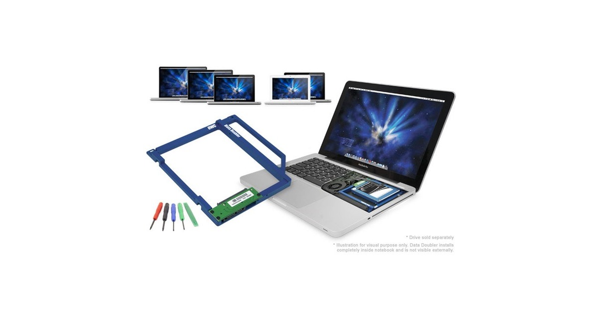 OWC Data Doubler für MacBook/Pro 08-12, Einbaurahmen(inkl. Werkzeugset) OWC Data Doubler für MacBook/Pro 08-12, Einbaurahmen(inkl. Werkzeugset)