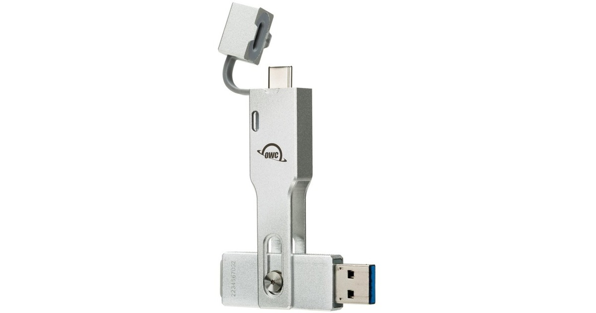 OWC Envoy Pro mini 1TB, Externe SSD(aluminium, Thunderbolt 3 (USB-C), USB-A)