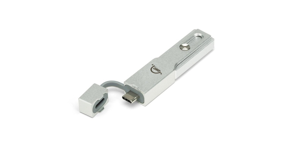 OWC Envoy Pro mini 1TB, Externe SSD(aluminium, Thunderbolt 3 (USB-C), USB-A)