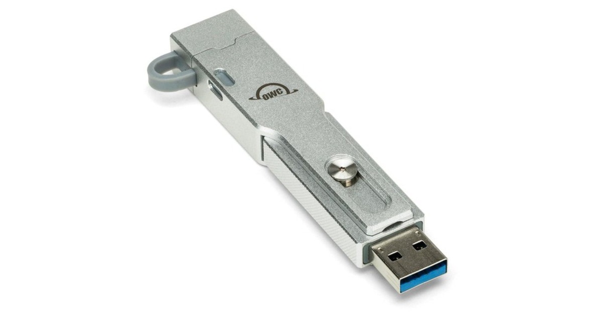 OWC Envoy Pro mini 1TB, Externe SSD(aluminium, Thunderbolt 3 (USB-C), USB-A)