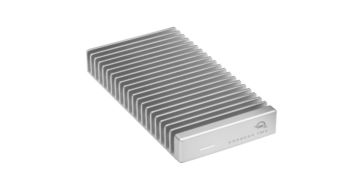 OWC Express 1M2 1 TB, Externe SSD(silber/aluminium, Thunderbolt 4 (USB-C), USB-C)