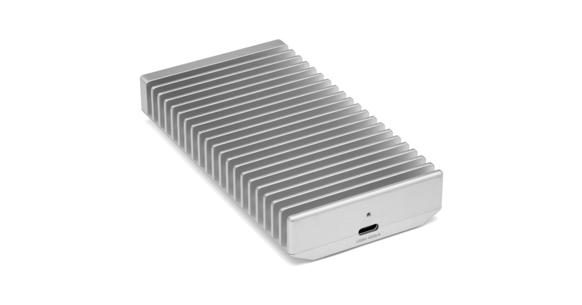 OWC Express 1M2 4 TB, Externe SSD(silber/aluminium, Thunderbolt 4 (USB-C), USB-C)