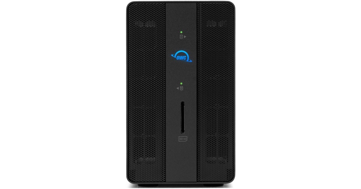 OWC Gemini Thunderbolt Dock and Dual-Bay RAID Speichergehäuse, Laufwerksgehäuse(schwarz)