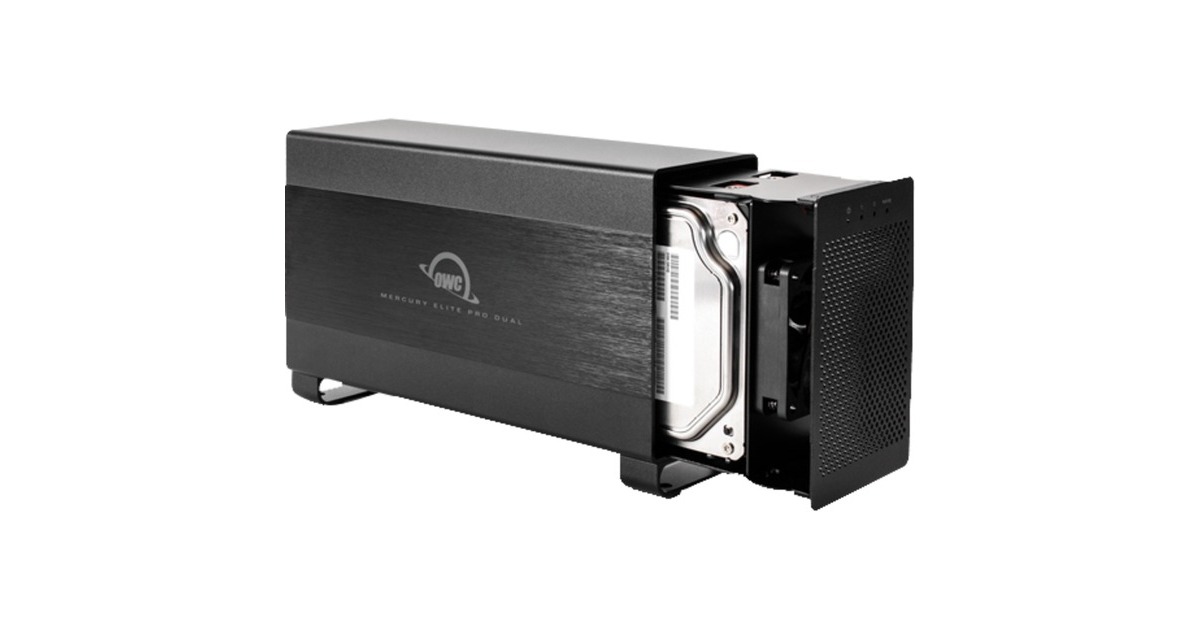 OWC Mercury Elite Pro Dual, Laufwerksgehäuse(schwarz)