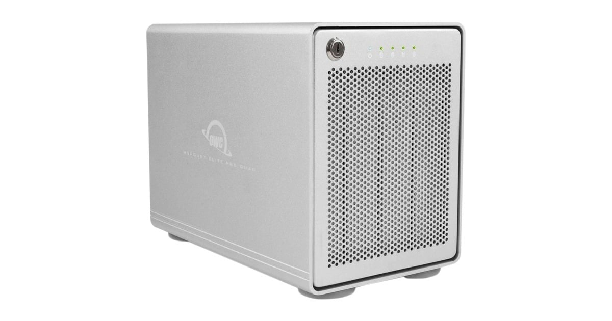 OWC Mercury Elite Pro Quad, Laufwerksgehäuse(silber, USB 3.2 Gen 2, RAID Ready, Outlet)