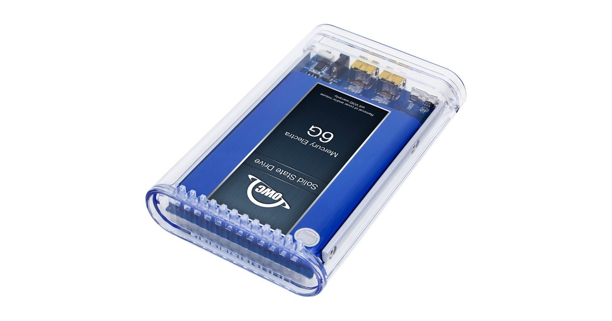 OWC Mercury On-The-Go Pro 1 TB, Externe SSD(transparent, Micro-USB-B 3.2 Gen 1 (5 Gbit/s))
