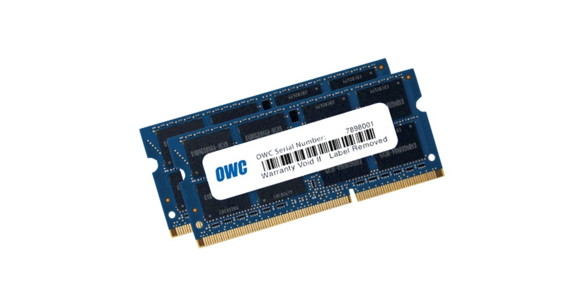 OWC SO-DIMM 16 GB DDR3-1600 (2x 8 GB) Dual-Kit, für MAC , Arbeitsspeicher(OWC1600DDR3S16P)