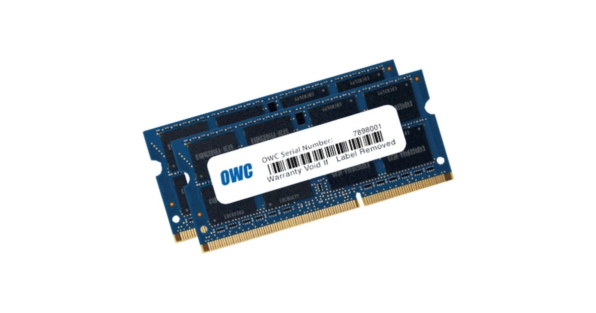 OWC SO-DIMM 16 GB DDR3-1867 (2x 8 GB) Dual-Kit, für MAC , Arbeitsspeicher(OWC1867DDR3S16P)