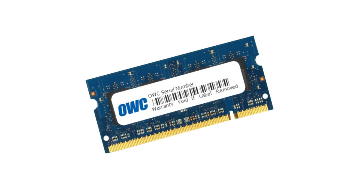 OWC SO-DIMM 2 GB DDR2-800, für MAC , Arbeitsspeicher(weiß, OWC6400DDR2S2GB)