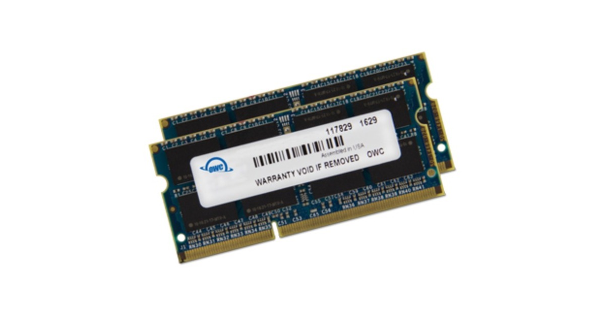 OWC SO-DIMM 32 GB DDR3-1600 (2x 16 GB) Dual-Kit, für MAC , Arbeitsspeicher(OWC1600DDR3S32P)