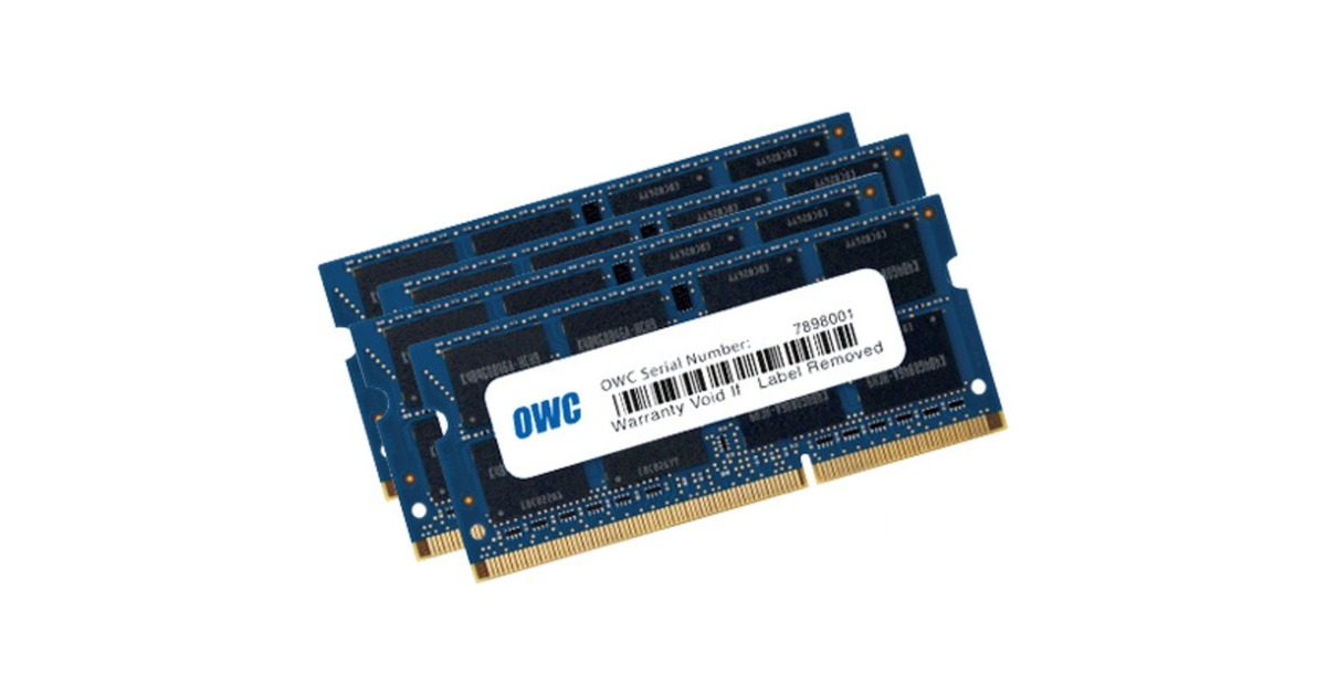 OWC SO-DIMM 32 GB DDR3-1600 (4x 8 GB) Quad-Kit, für MAC , Arbeitsspeicher(OWC1600DDR3S32S)