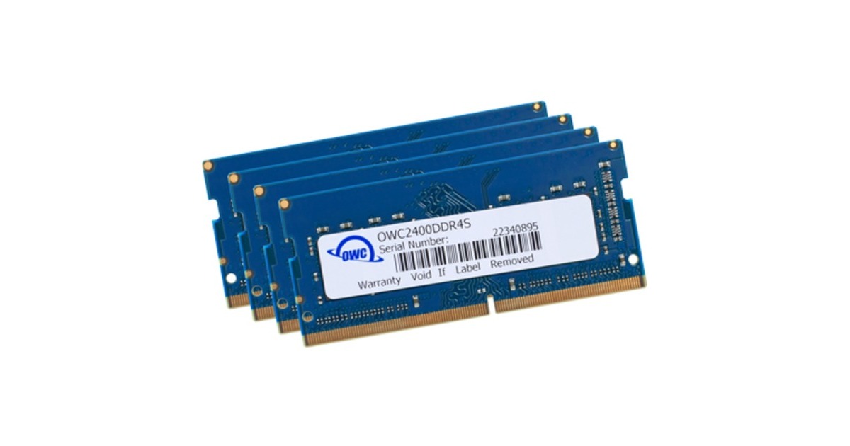 OWC SO-DIMM 32 GB DDR4-2400 (4x 8 GB) Quad-Kit, für MAC , Arbeitsspeicher(OWC2400DDR4S32S) OWC SO-DIMM 32 GB DDR4-2400 (4x 8 GB) Quad-Kit, für MAC , Arbeitsspeicher(OWC2400DDR4S32S)