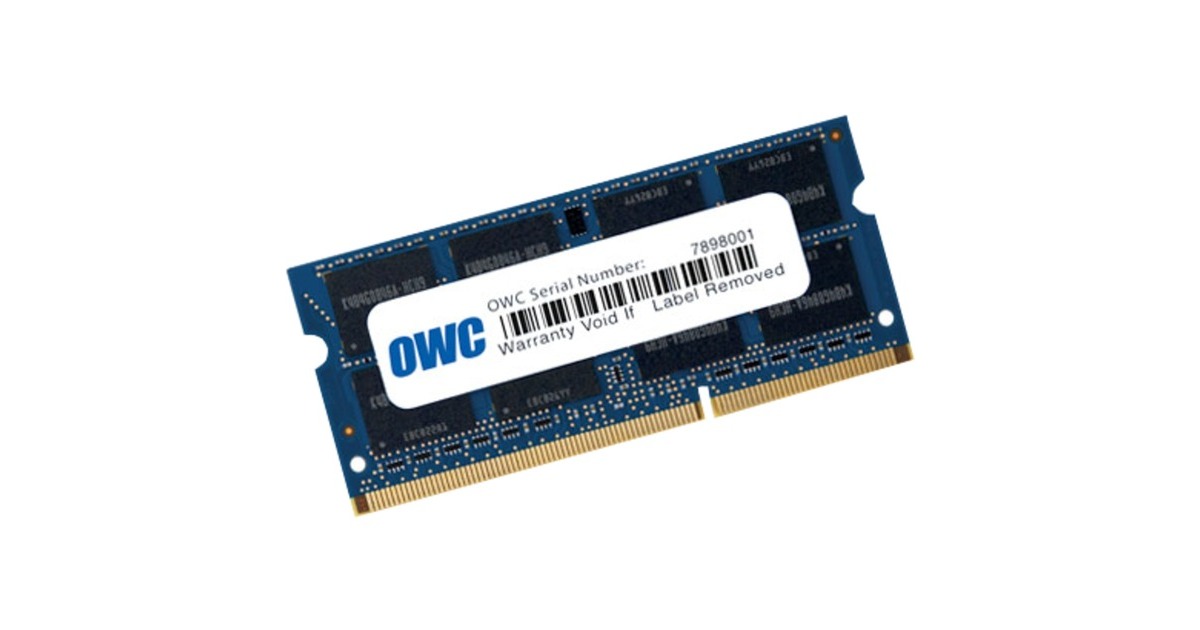 OWC SO-DIMM 8 GB DDR3-1600, für MAC , Arbeitsspeicher(OWC1600DDR3S8GB)