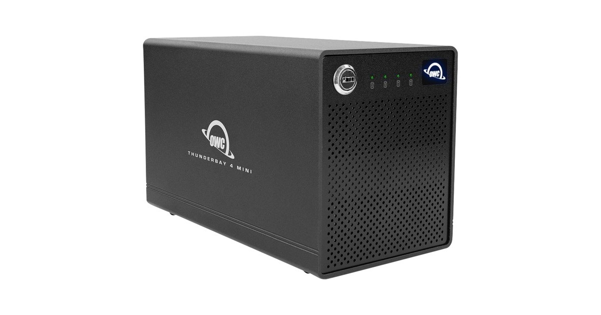 OWC ThunderBay 4 mini, Laufwerksgehäuse(schwarz, Professional Grade 4-Drive HDD/SSD Thunderbolt 3 Enclosure) OWC ThunderBay 4 mini, Laufwerksgehäuse(schwarz, Professional Grade 4-Drive HDD/SSD Thunderbolt 3 Enclosure)
