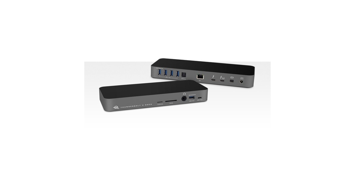 OWC Thunderbolt 3 Dock 14-Port, Dockingstation(grau, USB-C, LAN, mini DisplayPort)