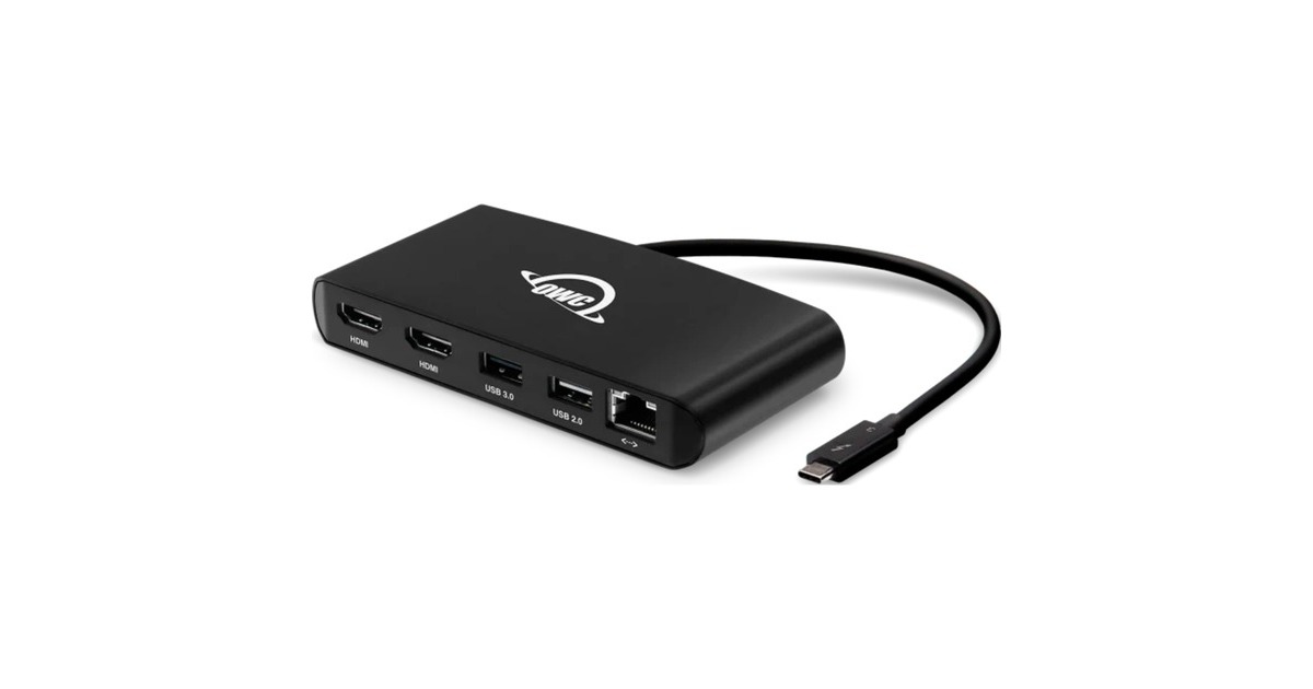 OWC Thunderbolt 3 mini Dock, Dockingstation(schwarz, HDMI, USB, RJ-45) OWC Thunderbolt 3 mini Dock, Dockingstation(schwarz, HDMI, USB, RJ-45)