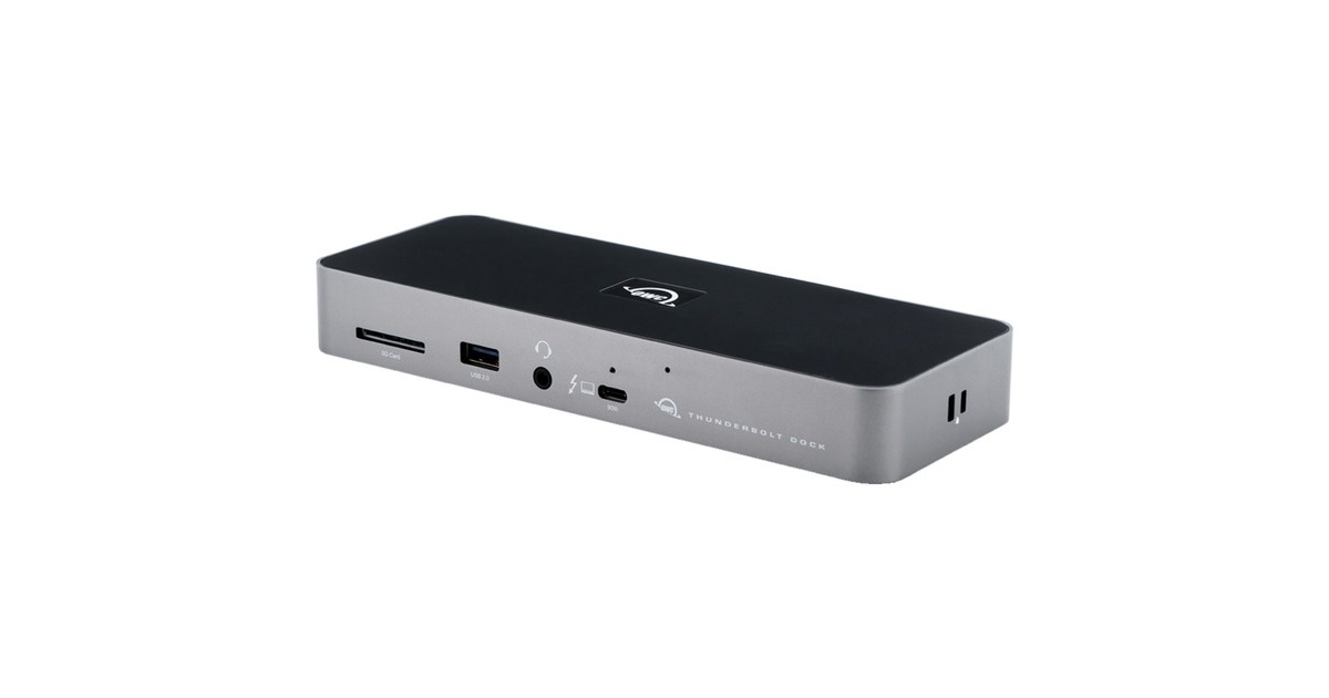 OWC Thunderbolt 4 Dock, Dockingstation(grau/schwarz, USB, SD)